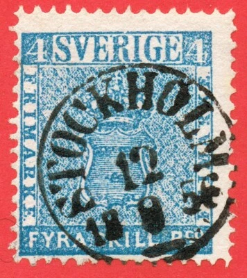 [sto8401] SWEDEN 1855 Scott#2 used with Superb CDS - Image 1 of 2