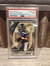 2015 Topps Finest QB Cuts Superfractor 1/1 Russell Wilson PSA 9 