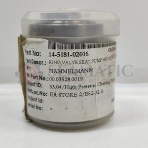 Hammelmann 00.03528.0019 RING VENTILSITZ FÜR 53.04 HOCHDRUCKPUMPE, HI#17 - Bild 1 von 4