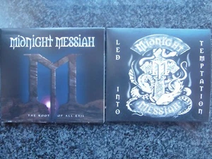 MIDNIGHT MESSIAH BOTH ALBUMS ROOT OF ALL EVIL/LED INTO TEMPTATION ELIXIR NWOBHM - Imagen 1 de 10