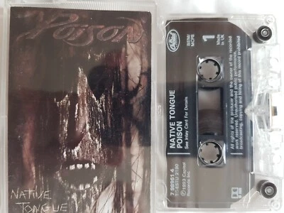 POISON- NATIVE TONGUE Album Cassette like new former stored shop stock - Image 1 of 2