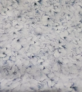 Tessuto da cantiere trapuntato cotone lilla viola fiore morbido spazzolato - Foto 1 di 1