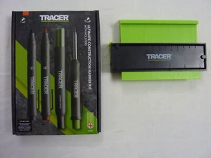 Tracer AMK4 Deep Hole Pencil &Holster,6x Leads, Black Red Markers, Contour Gauge - Picture 1 of 10