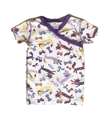 Hanna Andersson Short Sleeve Fox Play Top Youth Size 8 - Image 1 of 3