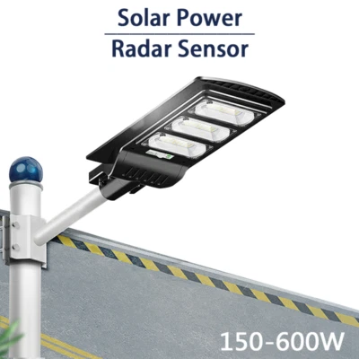 LED Solar Street Light Motion Sensor Outdoor Security Dusk to Dawn Waterproof - Image 1 of 4