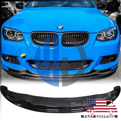 Labio delantero de fibra de carbono estilo AK para BMW E92 E93 LCi M Tech 2011 2012 2013 Foto 1 de 4