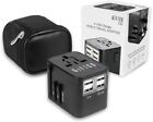 GIFTCO-USA Universal Travel Adapter International Adapter Covers 150+ Countries