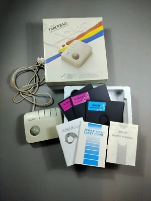 Vintage Mouse Track Ball Model 610 Serial for PC XT AT Computers Microsoft  - Image 1 of 4