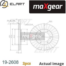 2X BRAKE DISC FOR NISSAN PATROL III 2 STATION WAGON W260 RB30S RD28T SD33T