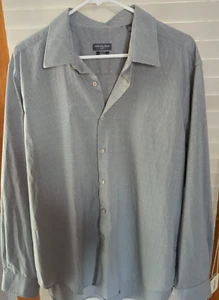 Herren Van Heusen grau/weiß kariert Flex Slim Fit Stretch 34/35.  gebraucht - Bild 1 von 12