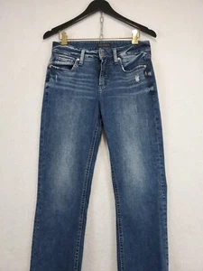 SILVER JEANS Suki Capri Mid-Rise Blue Jeans Women's W27 x L23.5 Retro Stretch - Picture 1 of 14