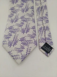 Landisun Of Hi Malaya, 100% Seide, Herren Krawatte Lila Weiß " - Bild 1 von 7
