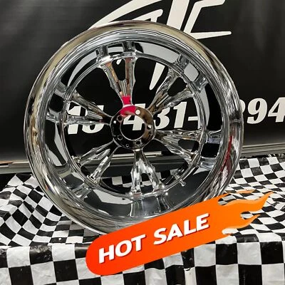 CLEARANCE 330 FAT TIRE CHROME VANDETTA REAR WHEEL 99-24 SUZUKI HAYABUSA - Image 1 of 4