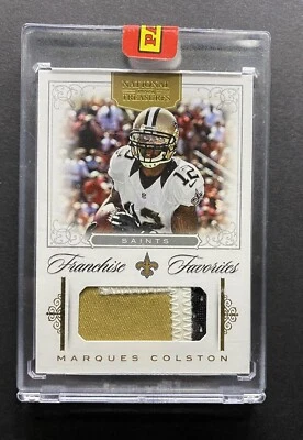 2012 NT #42 Marques Colston Franchise Favorites Prime 3 Color Game Patch #2/5 - Image 1 of 4