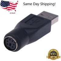 New PS/2 Female to USB Male Converter Connector Adapter for PC Mouses US Seller