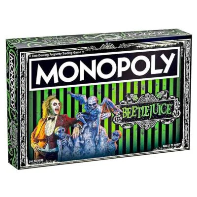 Monopoly: Beetlejuice Edition Board Game 6 Collectible Tokens 2-6 Players Age 8+