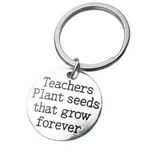 Teacher Appreciation Keychain Gift Teachers Plant Seeds That Grow Forever - Picture 1 of 4