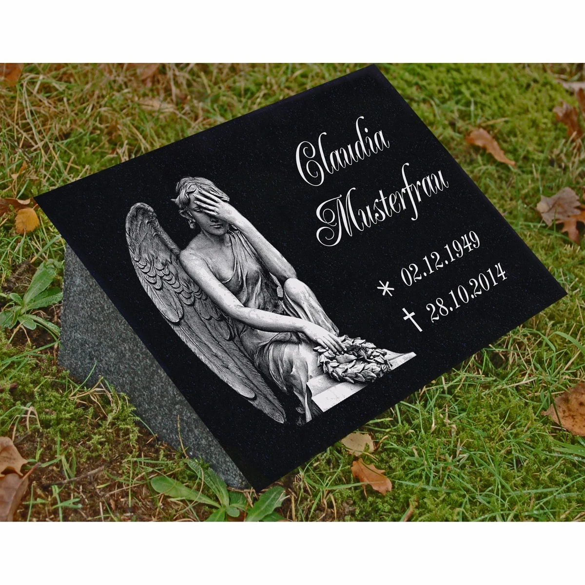 Gedenktafel Für Grab Grabschmuck Mama Aus Granit F Produktbild-Vorschau 10