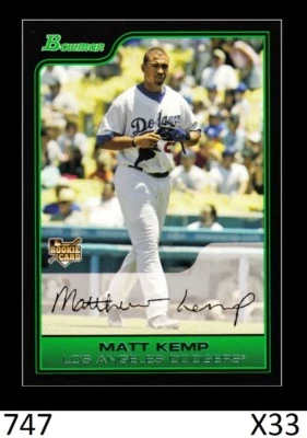 1-2006 BOWMAN BASE DRAFT ROOKIE MATT KEMP DODGERS QTY AVAILABLE - Image 1 of 2