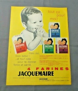 PUB PUBLICITE ANCIENNE ADVERT CLIPPING 170519 / 4 FARINES JACQUEMAIRE BLEDINE - Imagen 1 de 1