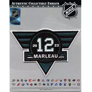 2023 San Jose Sharks Patrick Marleau #12 Retirement NHL Jersey Patch (Triangle) - Bild 1 von 3