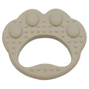 Baby Toddler Teether Soft Silicone Dog Paw Shape Baby Teethers Food-Grade - Picture 1 of 16