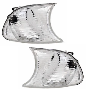 Frontblinker Set für 3er BMW E46 Coupe + Cabrio VorFacelift Blinker Silber - Bild 1 von 6