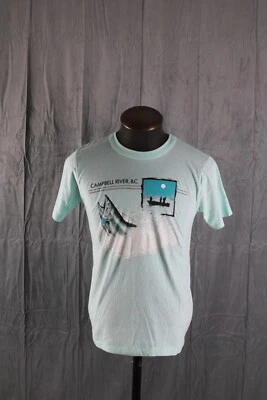 Vintage Graphic T-shirt - Campbell Rive Salmon Graphic - Men's Medium - Image 1 of 4