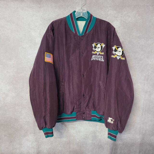 Vintage Anaheim Mighty Ducks Starter Jacket 90s NHL 1/2 Zip men