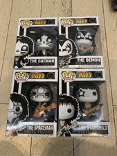 Funko Pop-rocks- Kiss- Voulted- The Catman- The Spaceman- The Demon- Starchild.
