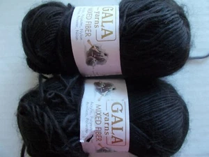 Hilos Gala Mezcla Fibra Tipo Roving Hilo, Marrón Chocolate Oscuro, Lote de 2 - Imagen 1 de 2