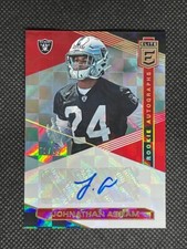 2019 Panini Donruss Elite Jonathan Abram RC Rookie Red Parallel Auto #/99 RA-JA