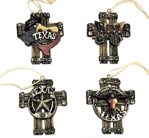 Texas Kreuz Ornamente Weihnachten Polyresin Neu 3x2 1/2 Zoll - Bild 1 von 9