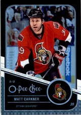 2011-12 O-PEE-CHEE OPC BLACK RAINBOW MATT CARKNER 046/100 OTTAWA SENATORS #307