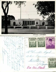 indonesien, JAVA JAKARTA, Istana, Palast (1950er Jahre) RPPC Postkarte - Bild 1 von 3