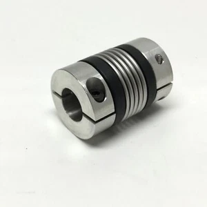 R+W MK2/45/46/6.35/15 Flexible Bellow Coupling 15mm x 1/4" Bores, Ø32mm x 46mm L - Picture 1 of 4