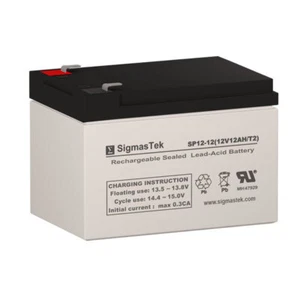 Pride Mobility Jazzy Z-Chair 12V 12AH F2 Wheelchair Replacement Battery - Picture 1 of 7