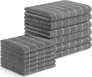 Microfiber Kitchen Towels and Dishcloths Set, 12 Pack Soft and Absorbent Dish Ha - Picture 1 of 12