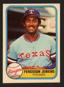 1981 fleer Ferguson Jenkins card# 622 rangers - Picture 1 of 2