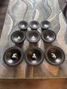 (3) 12” JL AUDIO 12W6 v1 subwoofers subs sub speaker subwoofer 12 w6 OLD SCHOOL - Picture 1 of 5