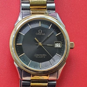 1979 VINTAGE OMEGA SEAMASTER PIE PAN QUARTZ CAL 1342 DATE SERVICED - Bild 1 von 21