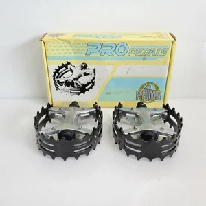 Vintage Primo Pro Rat Trap BMX Pedals 1/2" Black HTF - Picture 1 of 9