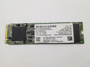 180GB M.2 SATA SSD HP Intel SSDSCKGF180A4H Solid State Drive 729661-001, Used - Afbeelding 1 van 2