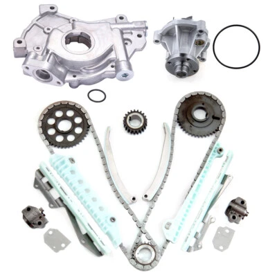 Kit de cadena de distribución bomba de aceite de agua para Ford F-150 F-250 1997-2000 4,6 L SOHC WINDSOR Foto 1 de 4