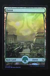 Magic The Gathering MTG FOREST (254) FULL ART FOIL Amonkhet LP Lightly Played - Picture 1 of 2