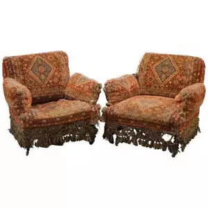 PAAR SEHR SELTENE REGENCY CIRCA 1810-1820 TÜRKEI ARBEITSSESSEL - Bild 1 von 12