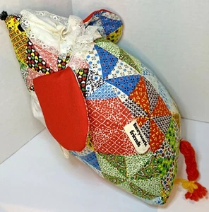 Overly Fancywork Friends 13 Zoll Patch Stoff Stofftier Plüsch Maus Vintage selten 70er-80er - Bild 1 von 9