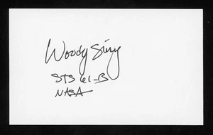 Sherwood Spring NASA Space Shuttle Astronaut Signed 3x5 Index Card E27992 - Picture 1 of 1