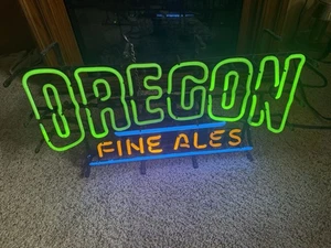 Insegna al neon Oregon Fine Ales - Foto 1 di 2