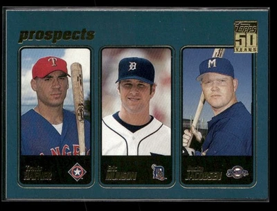 2001 Topps Travis Hafner/Eric Munson/Bucky Jacobsen 371 Prospects Foto 1 de 2